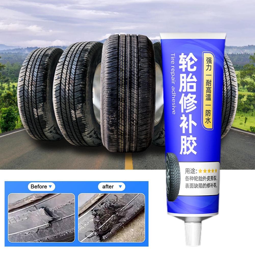 50ml Tire Repair Glue Super Strong Rubber Glues Black Rubber Wear-resistant Non-corrosive Adhesive Instant Strong Bond Leather