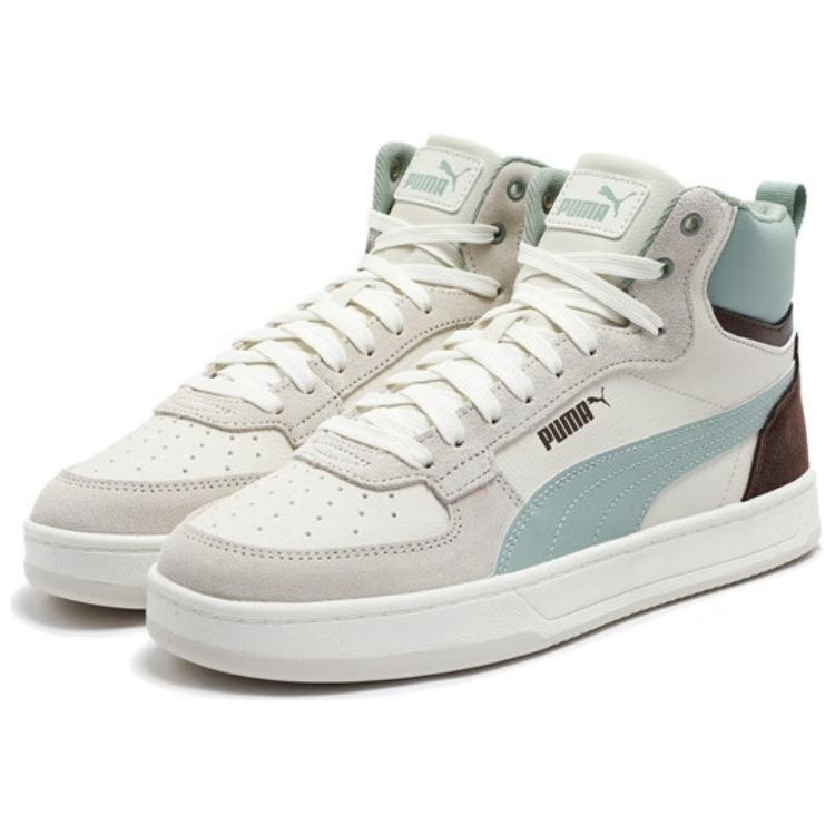 Puma Caven 2.0 Mid Ретро Повседневные Удобные Кроссовки Унисекс Кроссовки Белый Зеленый Коричневый 402242-01