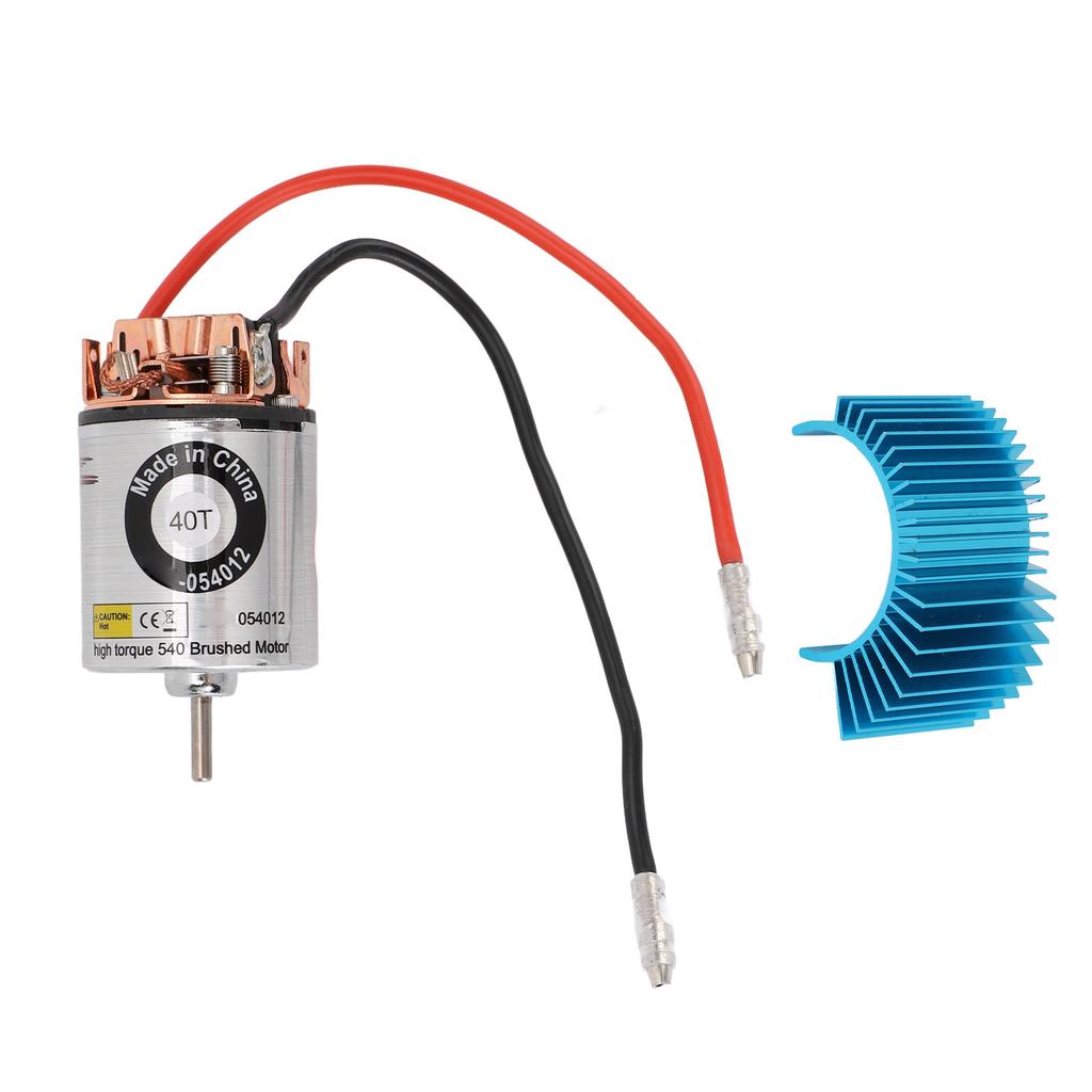 RC Brushed Motor Replacement Wide Compatibility Enhanced  540 RC Brushed Motor Stainless Steel Shell for 1/10 RC Car