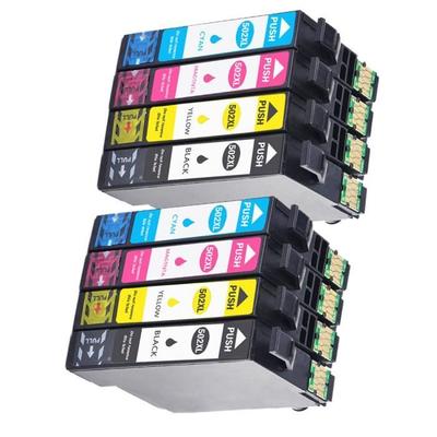8 шт. картридж - EPSON - 502 XL - Совместимый с Workforce WF-2860DWF - Струйный - Чип включен
