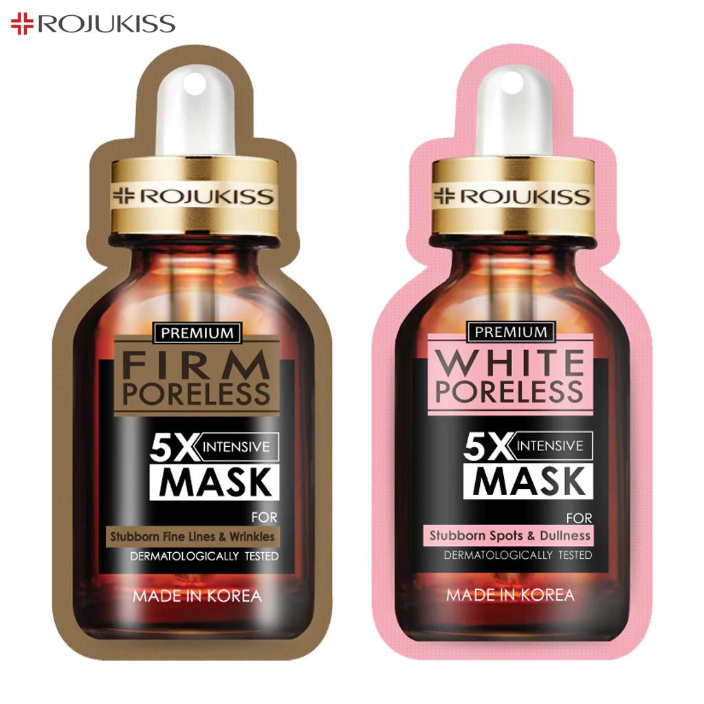 Rojukiss Акне/Укрепляющая/Красная сыворотка/Глута/HYA/Омега/Идеальная/Восстанавливающая/Белая/Цинковая интенсивная маска без пор 5X 25 мл - Thai Skincare