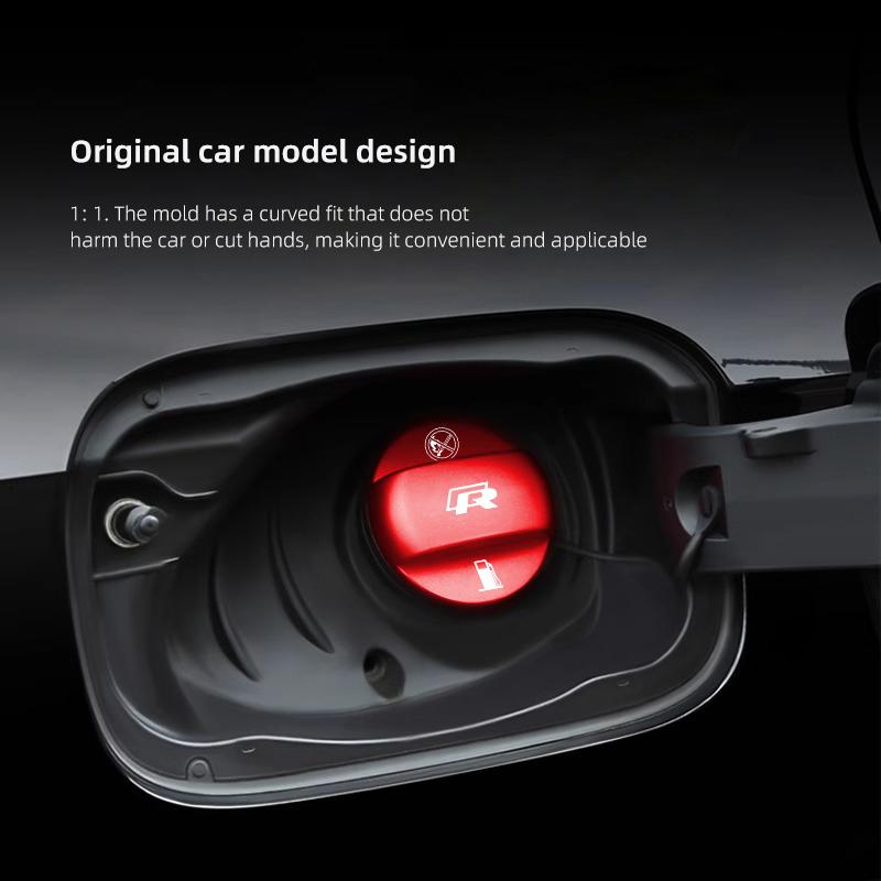 WGLRK1 1Pcs Aluminum Alloy Car Fuel Tank Cap Petrol Oil Box Lid For VW Atlas Jetta Touareg Variant Golf Polo GTI Taos Nivus Passat