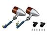 POSH 093499-23 Motorcycle Supplies, Turn Signals, Middle Machined Cannonball Type, Short Stay, Double Spheres