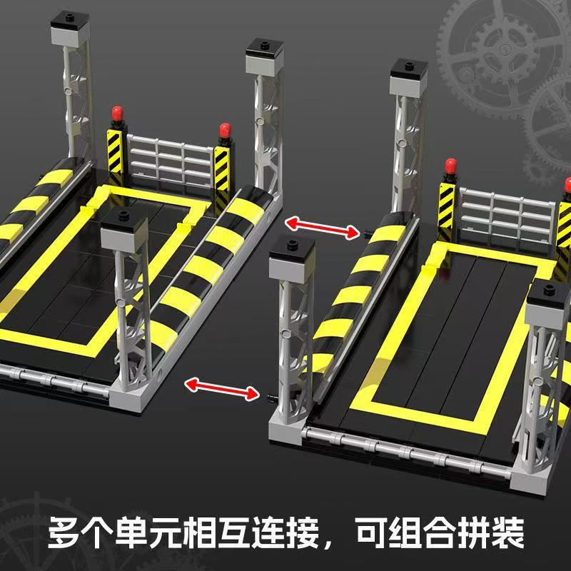 Городские Скоростные Спортивные Автомобили Гараж Конструкторы MOC Суперкар Гоночный Гараж Подставка для Демонстрации Конструкторы Кирпичики Модель Игрушки Для Детей