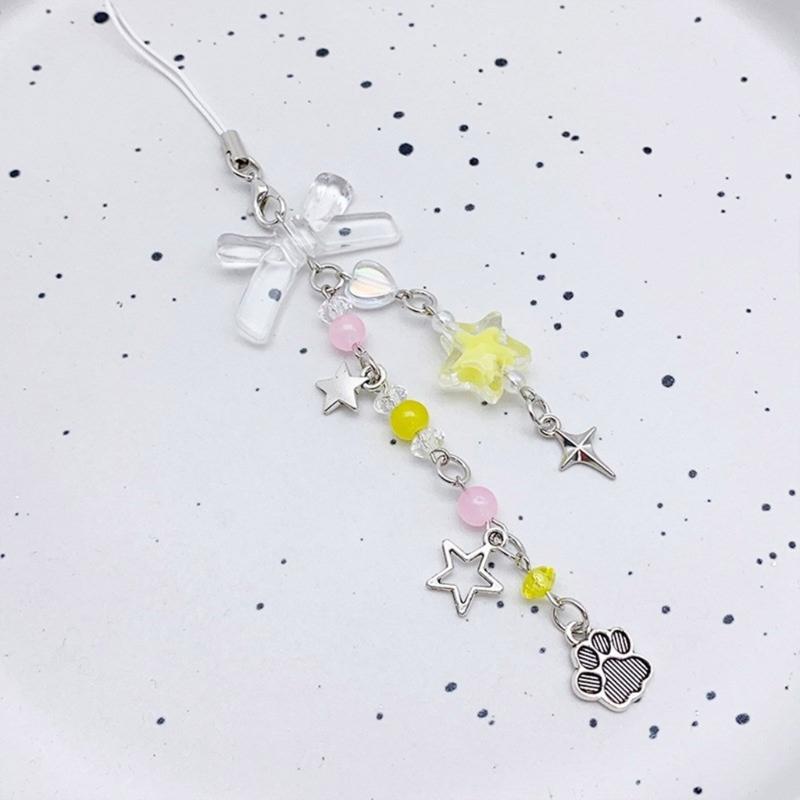 Привлекательный телефонный брелок с уникальным бантом, стильный брелок для ключей, аксессуары для телефона, сумка, кулон для кошелька, рюкзака, кошелька