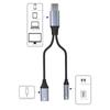 OTG Adapter Type C To Dual Type C Cable 2 In 1 USB Type C Audio Cable  for Phone/Earphone