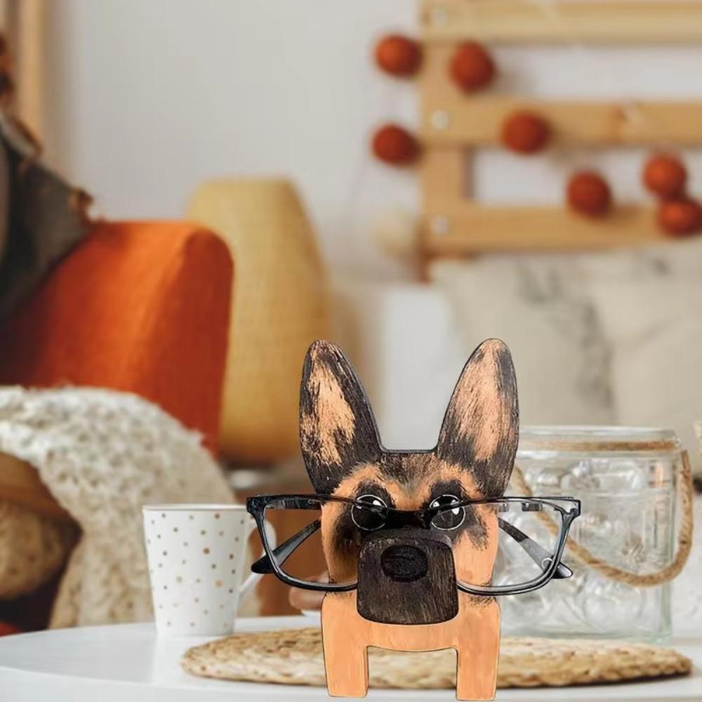 Деревянная подставка для очков в виде животных, ручная работа, деревянный орнамент, новый держатель для очков в виде животных