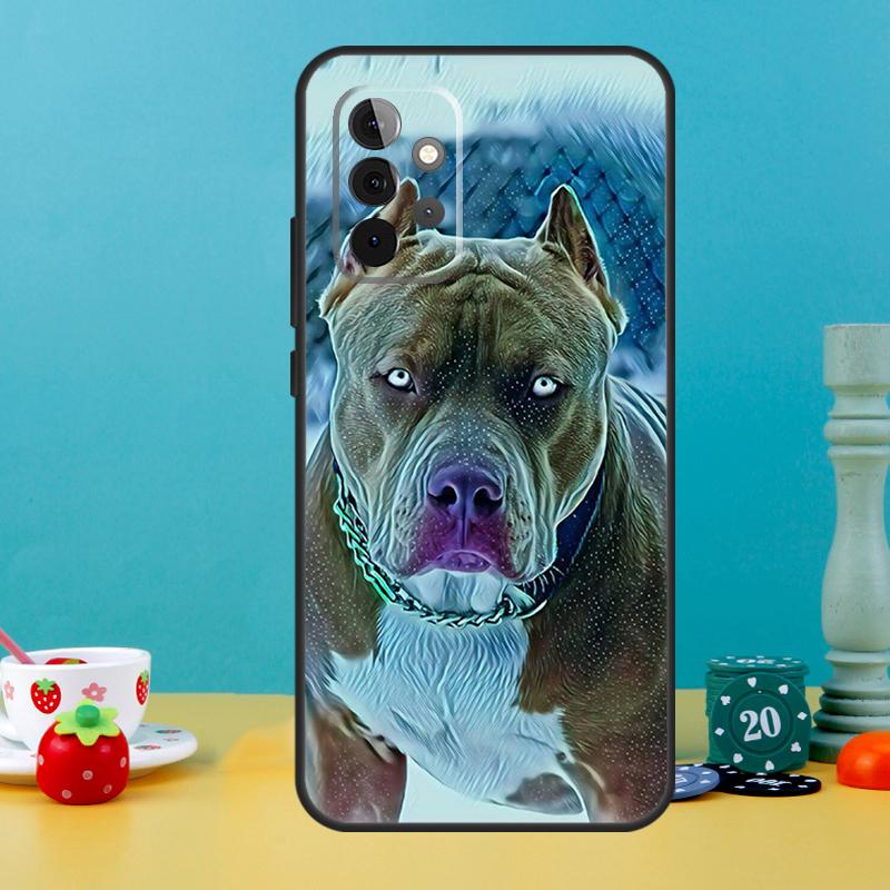 Cute Pit Bull Dog Pitbull Case For Samsung Galaxy A14 A24 A34 A54 A12 A22 A32 A52 S A13 A33 A53 A51 A71 Phone Cover