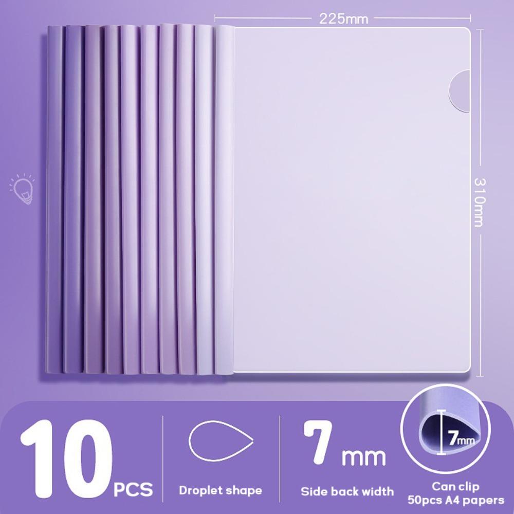 10 шт./комплект Вытяжной стержень Папка для файлов формата А4 Водонепроницаемый Офисный органайзер для документов Зажим для хранения контрольных работ Студенты