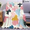 Pastel Cow Ultra Soft Sherpa Fleece Blanket Fluffy Warm Halloween Cozy Throw for Sofa Couch Bedroom Gift All Season