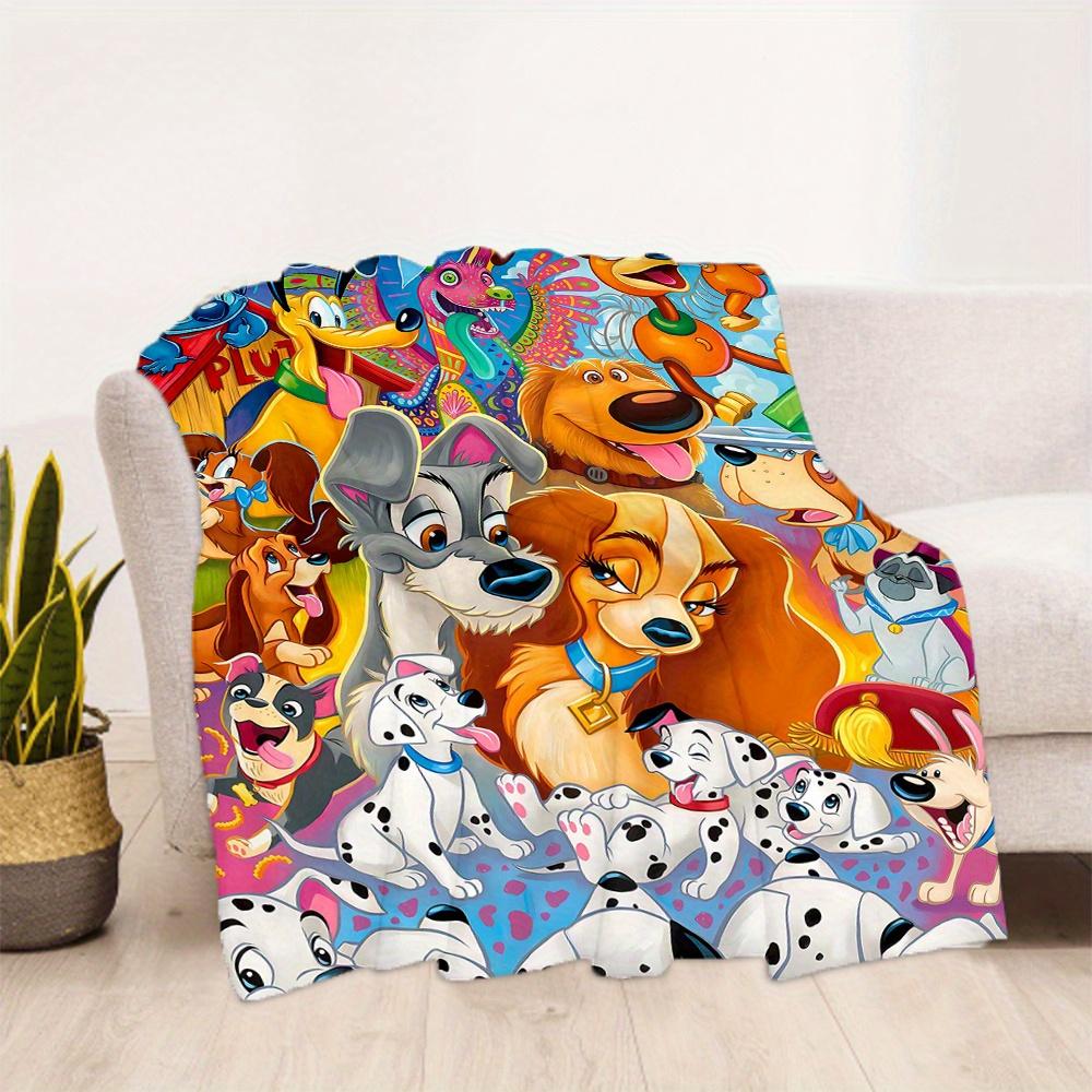 1pc, 101 Dalmatians Blanket Soft Throw for Home Decor, Gift Idea, Living Room, Travel, Camping