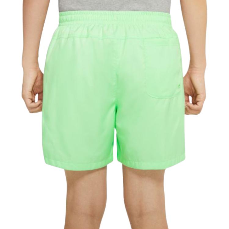 Nike Mid-Rise Solid Color Lace-Up Casual Shorts Men shorts Green AR2382-376