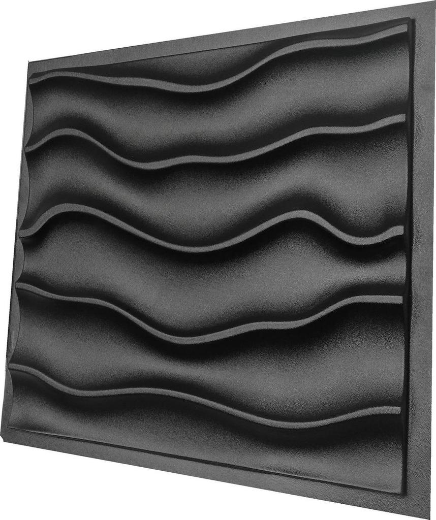 3D Wall Panel Mold for Gypsum, Plaster or Concrete Tile for Decorative Wall Panels 'Efir'