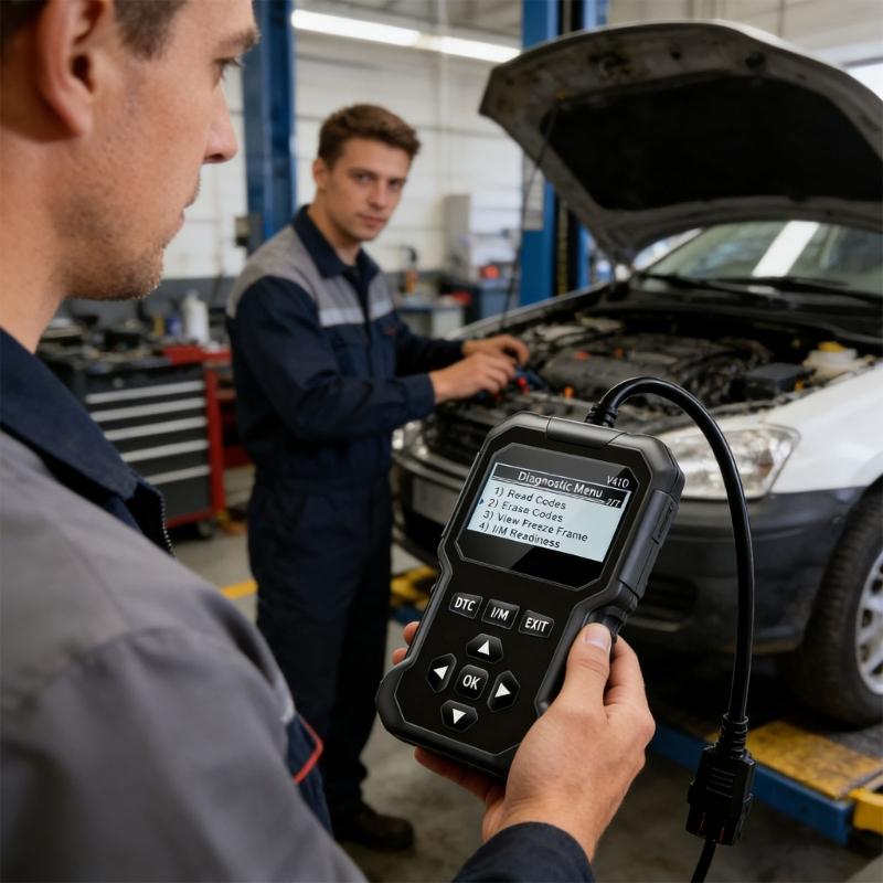 Промышленный диагностический сканер OBD2 Дисплей высокого разрешения Совместимость с несколькими языками Автомобильный диагностический инструмент