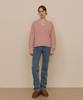 ADAUL Soft Loose V-Neck Knit - Soft Pink