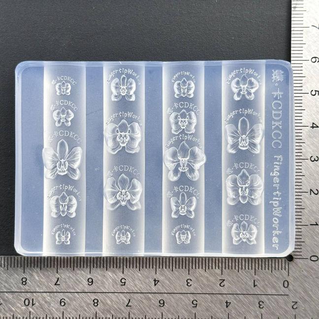 Барочное сердце Французское ожерелье Бабочка Цветок 3D Акриловая форма для ногтей DIY Украшение для нейл-арта Прозрачный маникюрный шаблон