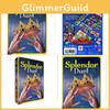 Splendor Duel Карточная игра с водонепроницаемыми пластиковыми картами для детей и семейной вечеринки