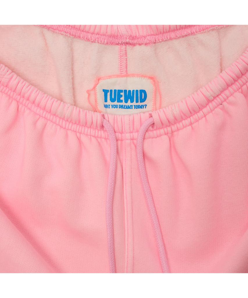 TUEWID Tuewid Classic Embroidery Set Up Pants In Blush Pink