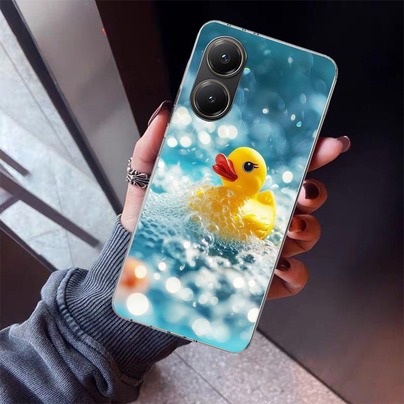 Rubber Ducks Swimming Pool Phone Case For Xiaomi Poco X5 X6 X7 Pro F7 Ultra M7 Redmi 15C 15 13C 13 12C 12 10 10C 10A 9 9C 9T 9A
