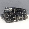 Crocodile Pattern American Western Rivet Cross Skull Rivet Strap Punk Men's Belt Women