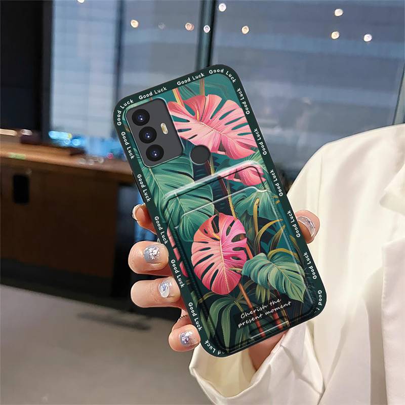 Чехол-кошелек из ТПУ для TCL 30SE/30E/306/305/Sharp Aquos V6/V6 Plus, милый, водонепроницаемый, защитный, противоударный, мягкий чехол