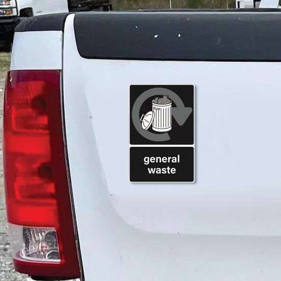 Наклейка для переработки для мусорного бака самоклеящаяся водонепроницаемая знаки сортировки отходов для дома офиса квартиры отеля школы и общественной зоны