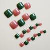Square Head False Toe Nails Wearable Manicure Press on Nails Detachable Fake Toenails  Women