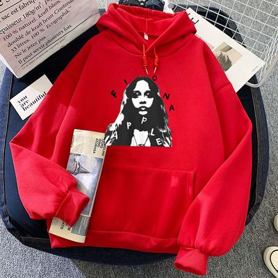 Графическая одежда с длинным рукавом Толстовки с принтом певицы Fiona-apple Зимние флисовые толстовки с капюшоном Топы