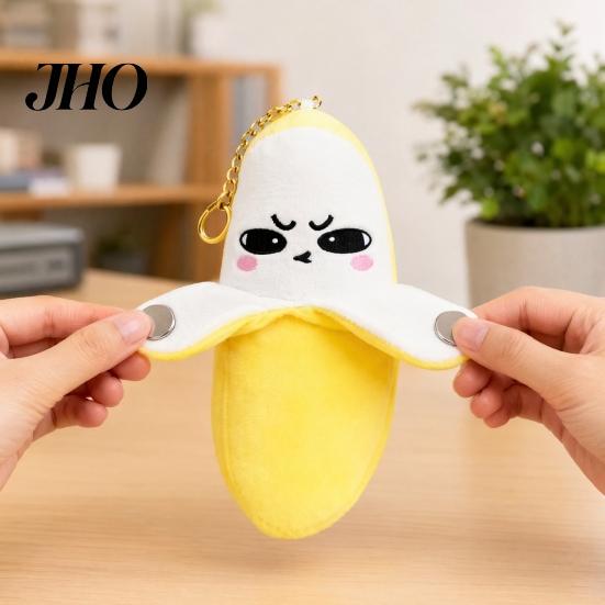 Portable Music Toy Keychain Musical Banana Plush Toy, Fruit Sensing Metronome with Sounds, Interactive Kids Sound for Kids, Cute Motion Sensor Keyring