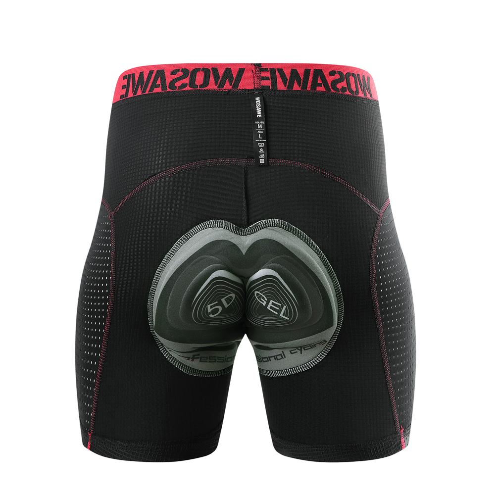 Wosawe Велосипедные шорты с 3D гелевой подкладкой, силиконовое велосипедное нижнее белье, компрессионные велосипедные шорты для горного велосипеда, дышащие дорожные шорты с защитой от пота