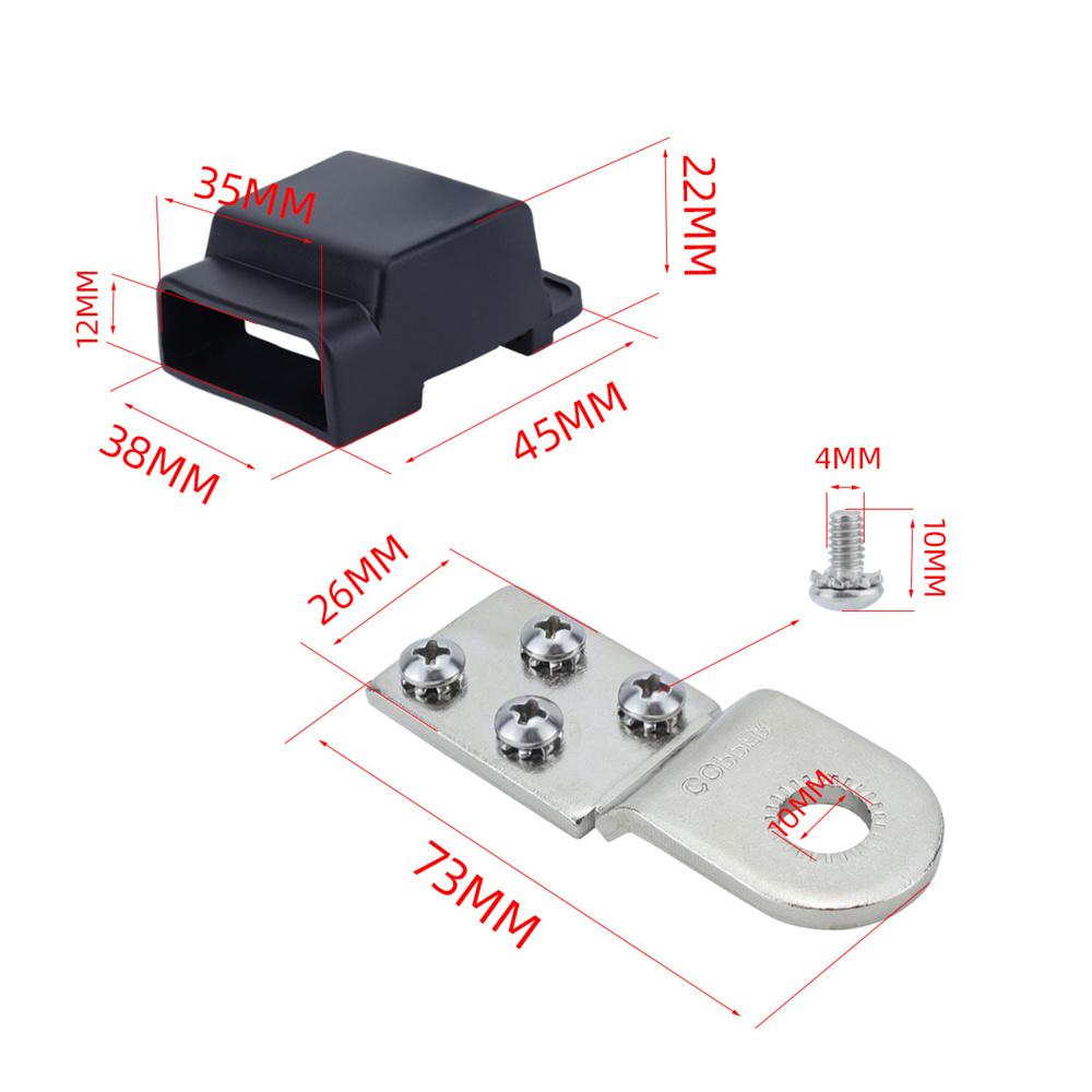 New 4 Circuit Battery Terminal Fuse Block With Cover Battery Terminal Mount Kit