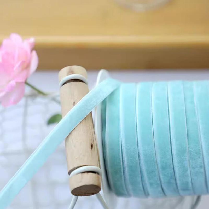 10 ярдов односторонней плюшевой ленты бархатной ленты DIY большой шерстяной шарик кружевное украшение аксессуар для волос материал