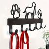 1/2 шт. Современная настенная железная вешалка-крючок в виде когтя - 5 крючков для хранения поводка для питомца, вешалка для одежды, организация домашнего офиса