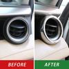 For Toyota RAV4 2013 2014 2015 2016 2017 2018 ABS Chrome Dashboard Front Air Condition Vent Outlet Cover Trim Garnish Molding