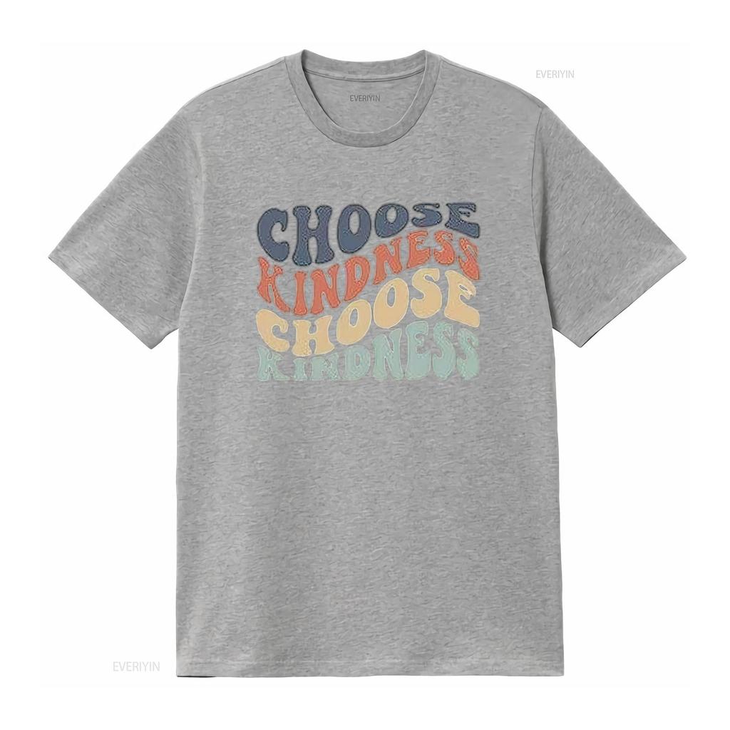 Womens Choose Kindness T Shirt Expression PrinT Casual Tops vintage Washed fashion homme streetwear Slightly designer clothes