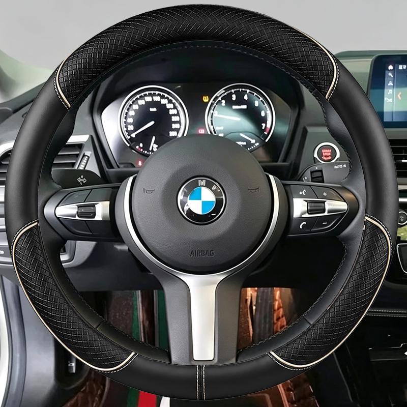 Ручная работа, черная кожаная накладка на руль автомобиля для BMW M Sport F06 F10 F15 F16 F20 F21 F25 F30 F32gt F80 F82 X1 X3 x5 x6