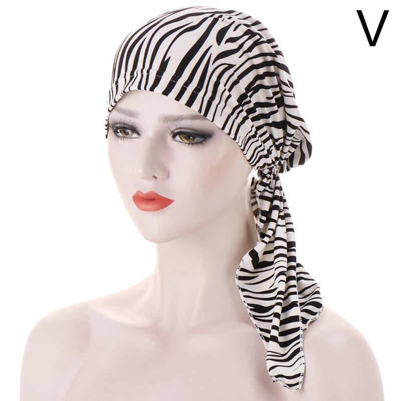 1 шт., мусульманская шляпа, женский тюрбан с цветочным принтом, шапка для химиотерапии, повязка на голову, женские аксессуары