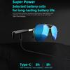 Умные Bluetooth 5.4 стереогарнитура очки беспроводные спортивные наушники анти-синий свет умные солнцезащитные очки
