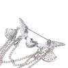 Suit Retro Chain Angle Wing Lapel Pin Heart-Shaped Jewelry Brooches Fashion Accessories Brooch Pins