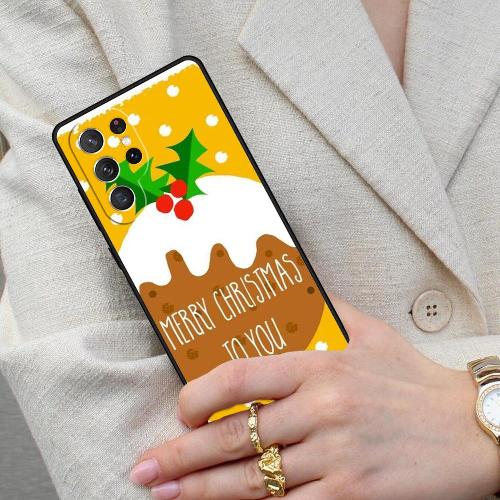 Чехол для телефона «Рождественский пудинг» для Samsung Galaxy S26 Ultra S25 S24 S23 S22 S21 S20 Note10