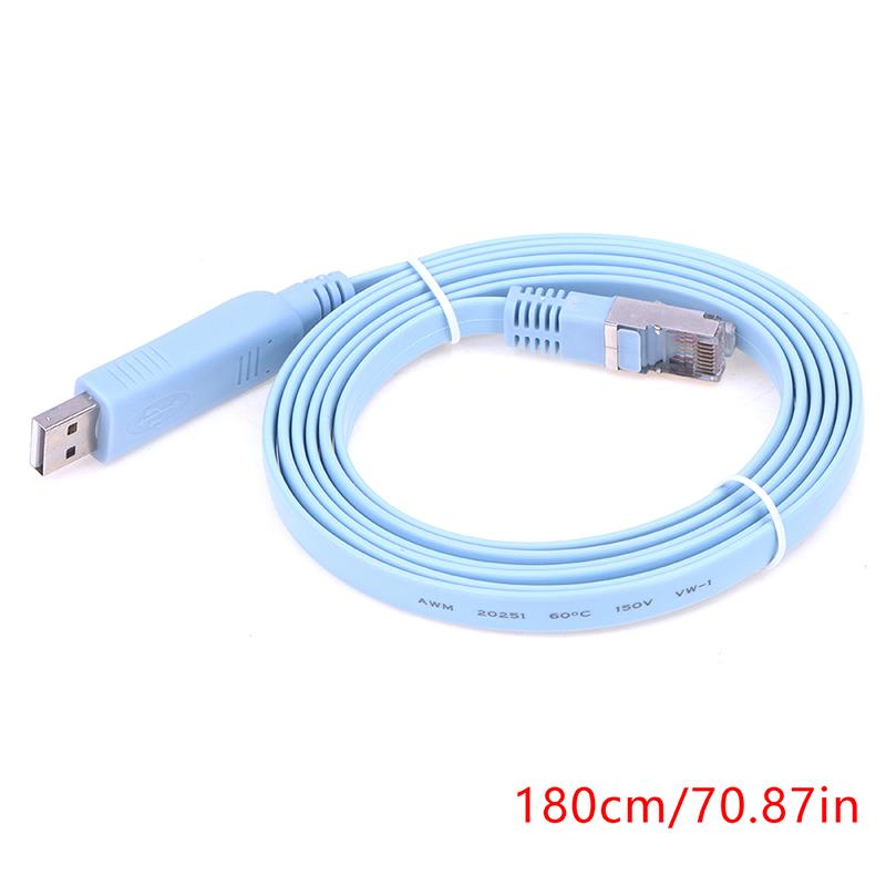 Для маршрутизаторов USB на RJ45 Адаптер консоли Кабель 1,8 м USB на RS232 Последовательный на RJ45 CAT5 Шнур