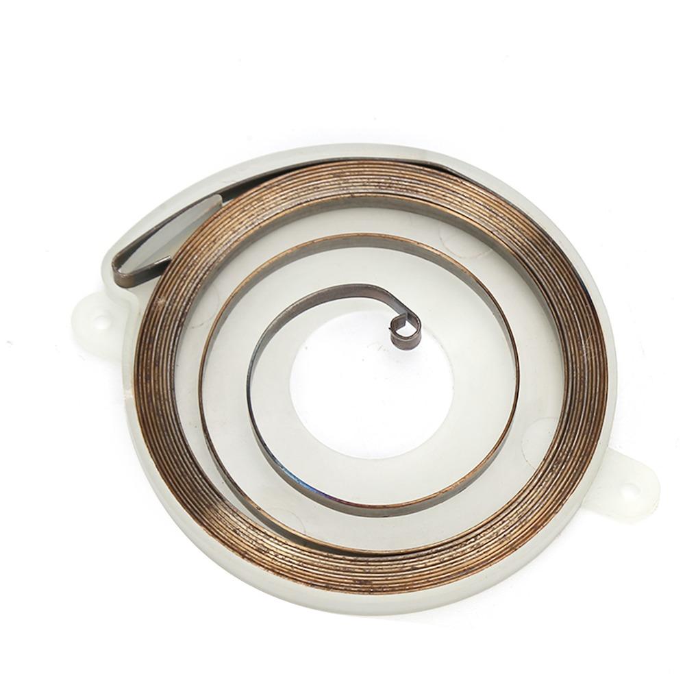 2PCS White Rewind Spring Kit 2 Hole Starter Spring Durable Recoil Spring for Stihl TS410 TS420