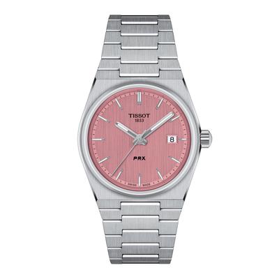 TISSOT PRX 35мм Розовый циферблат Браслет