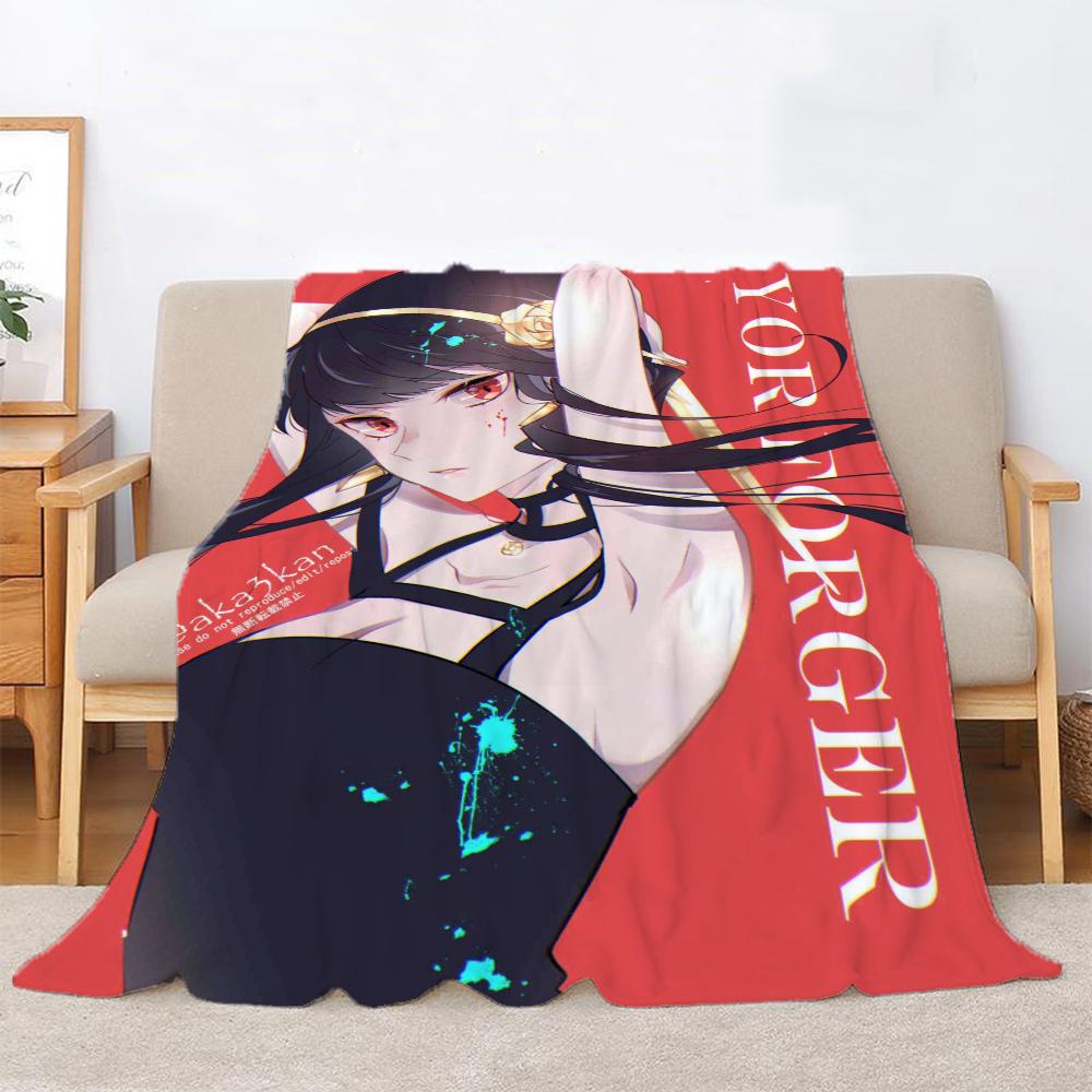 Spy X Family Summer Blanket King Size Moose Blanket For Bed Throw Home Interior Beach Полотенца Microfiber Beds Knitted Plaid