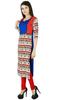 Bimba Womens 3 4 Sleeve Rayon Kurta Regular Fit Printed Kurti Indian Casual