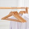 5Pcs Wood Hangers Sturdy Durable Space-Saving Clothes Hanger with Metal Hooks Closet Organizer Home Supply