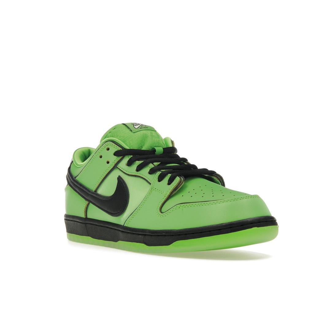 The Powerpuff Girls x Nike Dunk Low Pro SB QS Buttercup Унисекс Кроссовки Зеленый Средне-зеленый Черный FZ8319-300