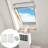 Long Lasting Use Portable Air Conditioner Silver Finished Polyester Window Seal  Cooling Season