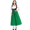 New Medieval Farm Maid Halloween Costume: Oktoberfest Long Dress for Adults and Parent-Child Performances