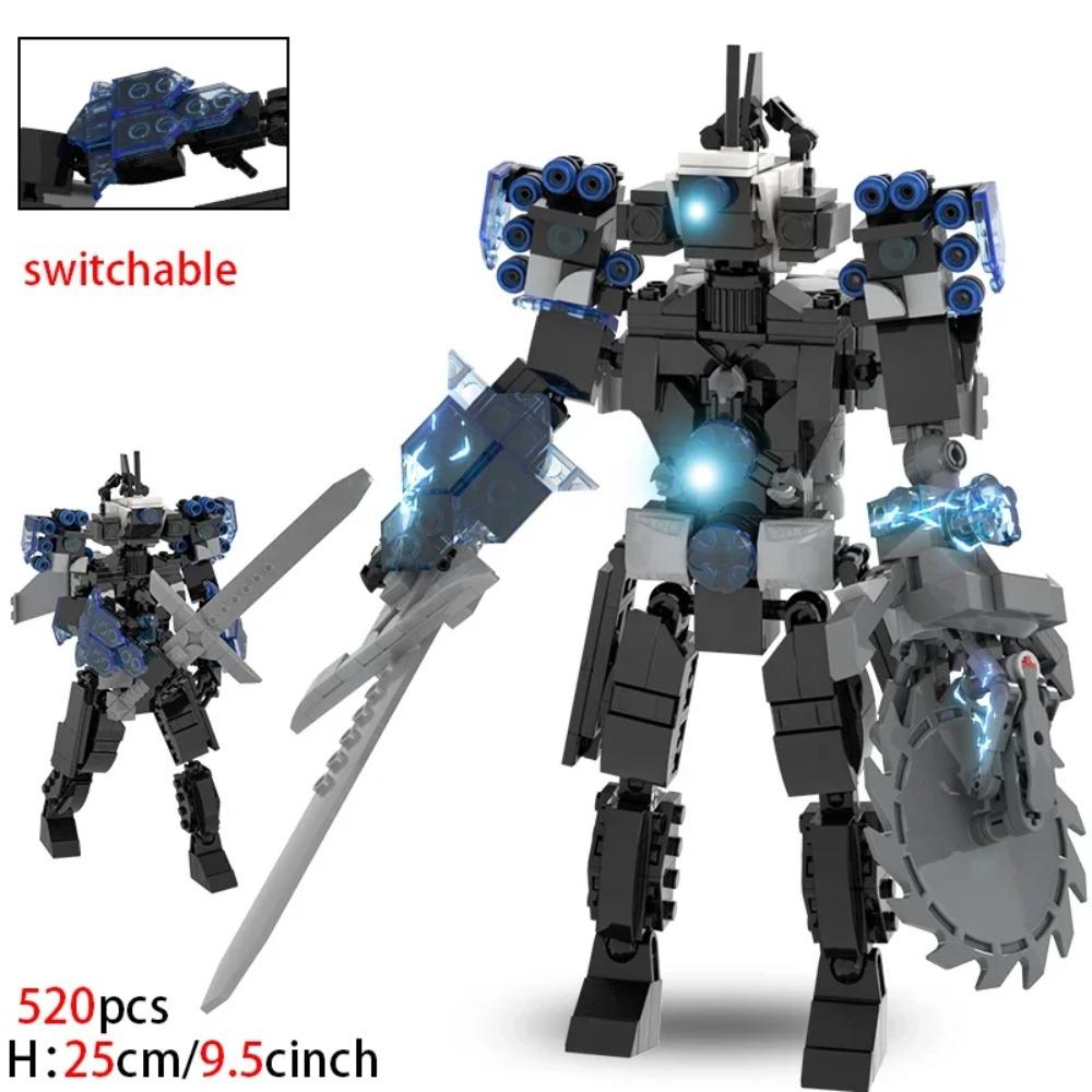 Moc Skibidi Toilet Figures Model Blocks Titan Cameraman Speakerman Construction Toys Party Halloween Decoration Boys Gifts